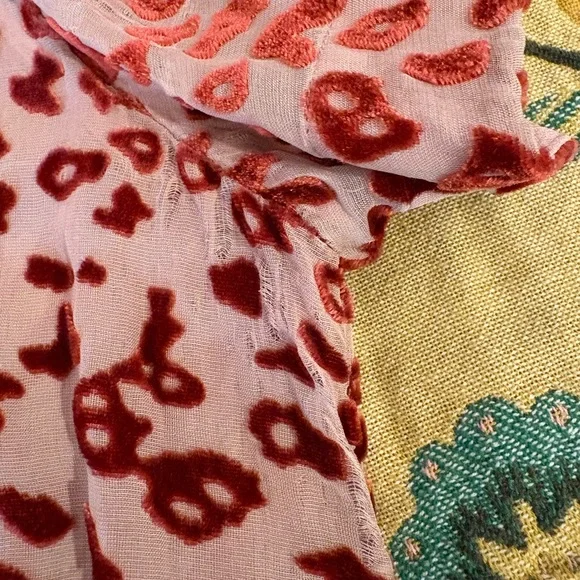 Rag & Bone Pink Patterned Blouse - Picture 8 of 9